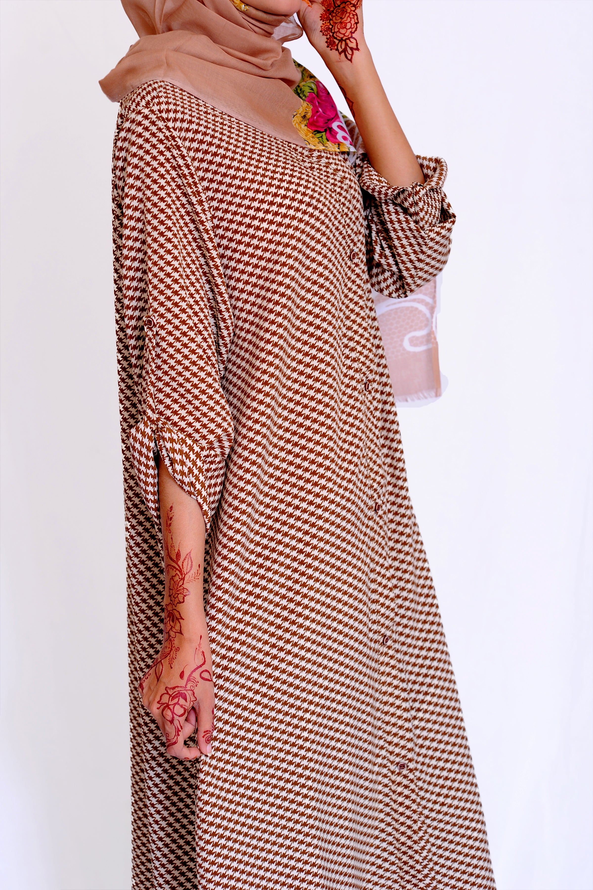 Long Mocha Printed Set