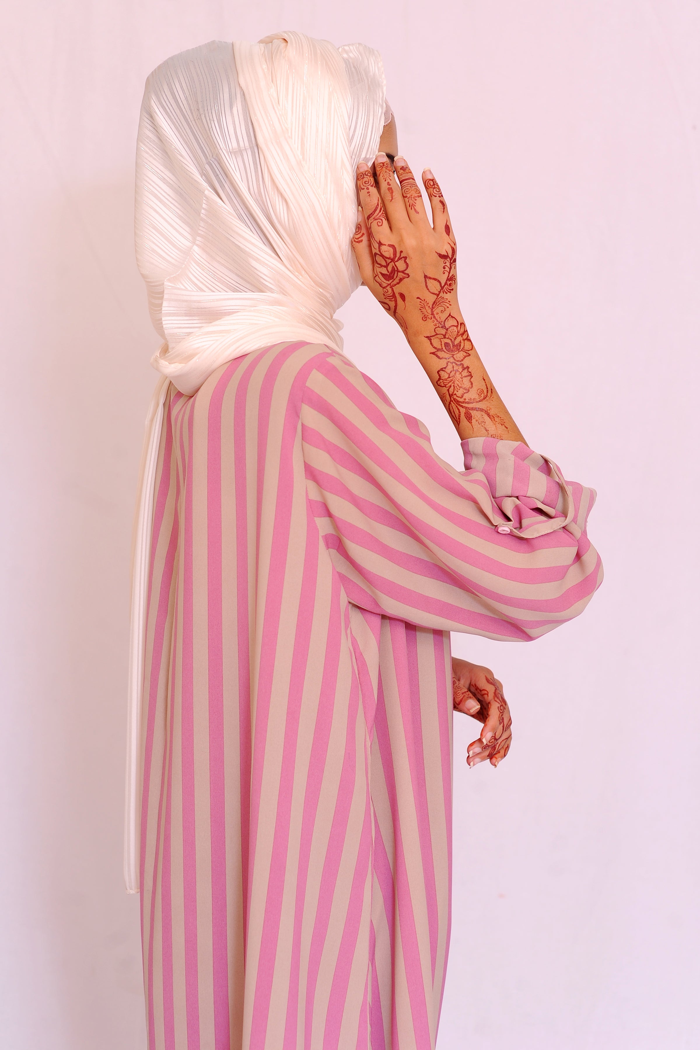 Long Pink Striped Set