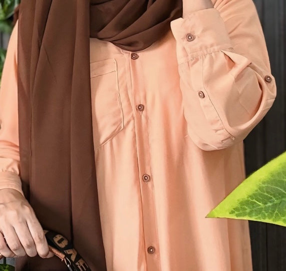 Peach Co-ords Set -Long