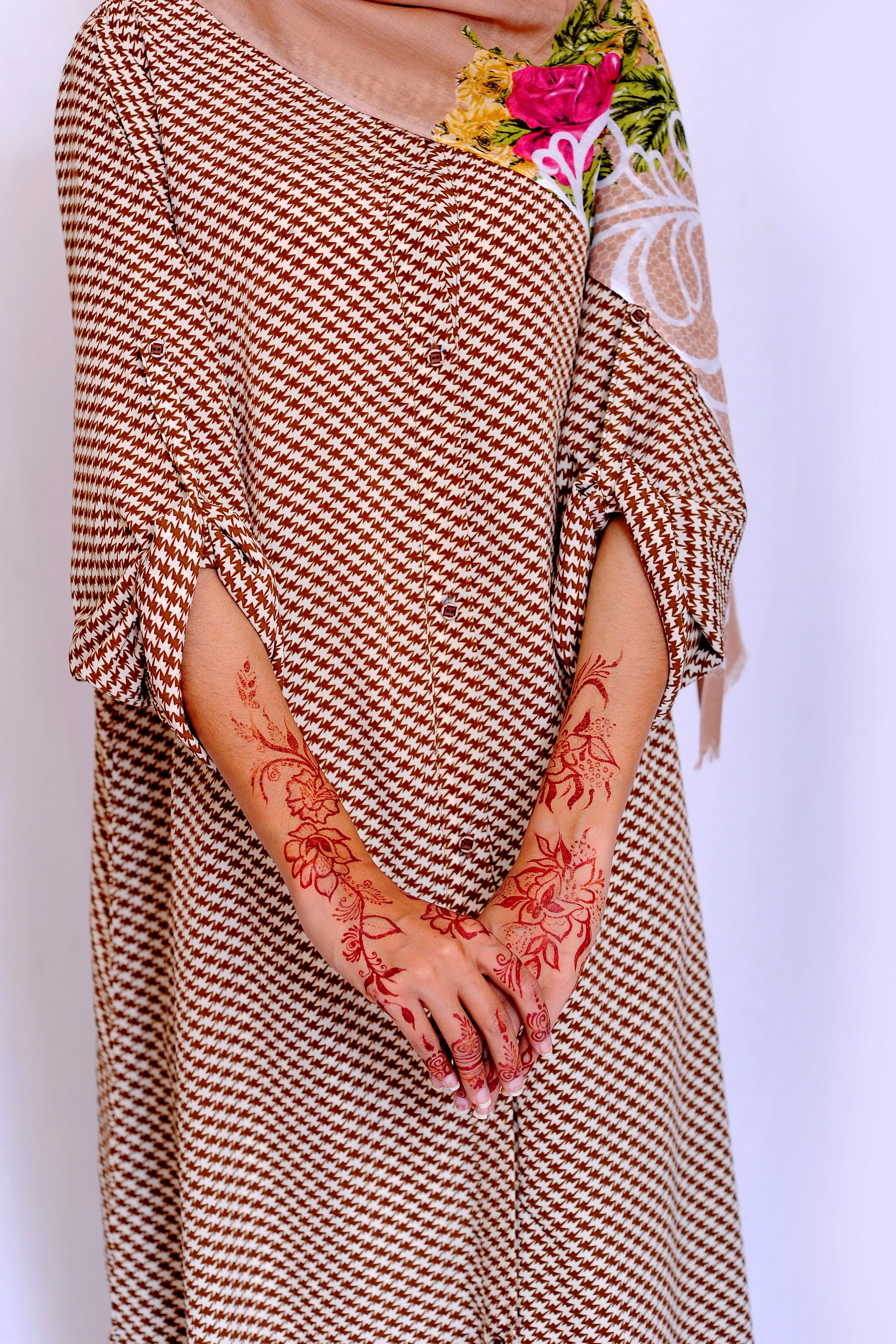 Long Mocha Printed Set
