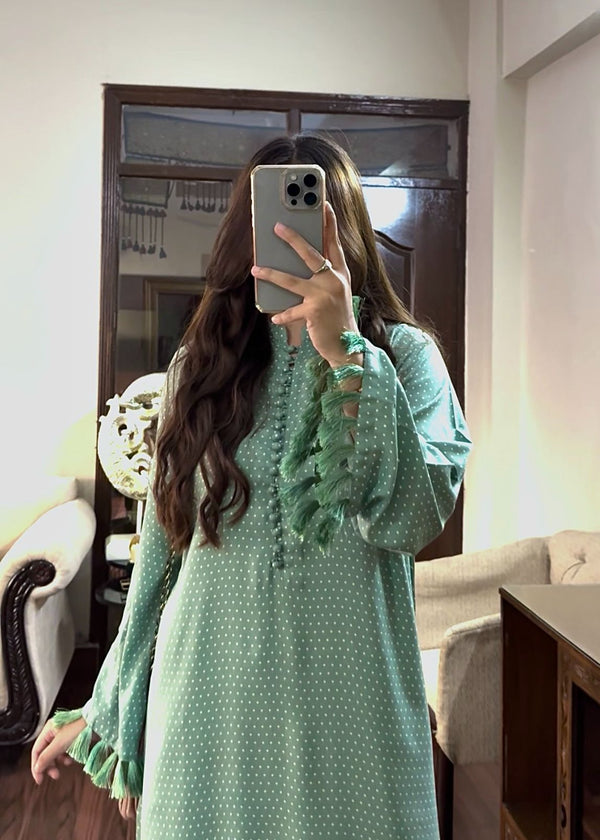 Green Polka Set - Long