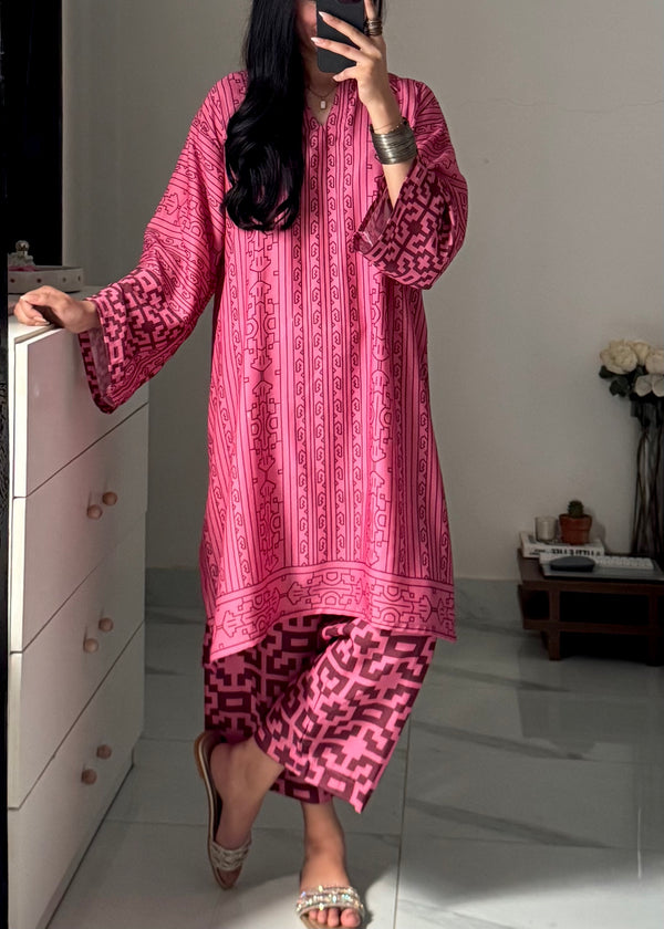 Pink Latte Set - Loose Fit