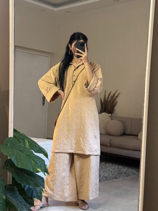 Butterscotch Textured Set - Loose Fit