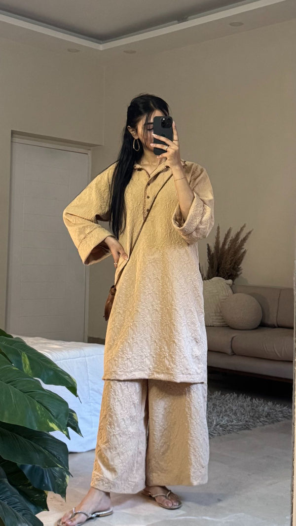 Butterscotch Textured Set - Loose Fit