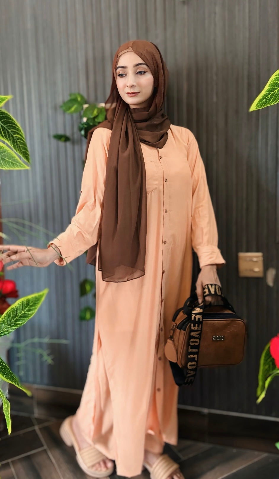 Peach Co-ords Set -Long