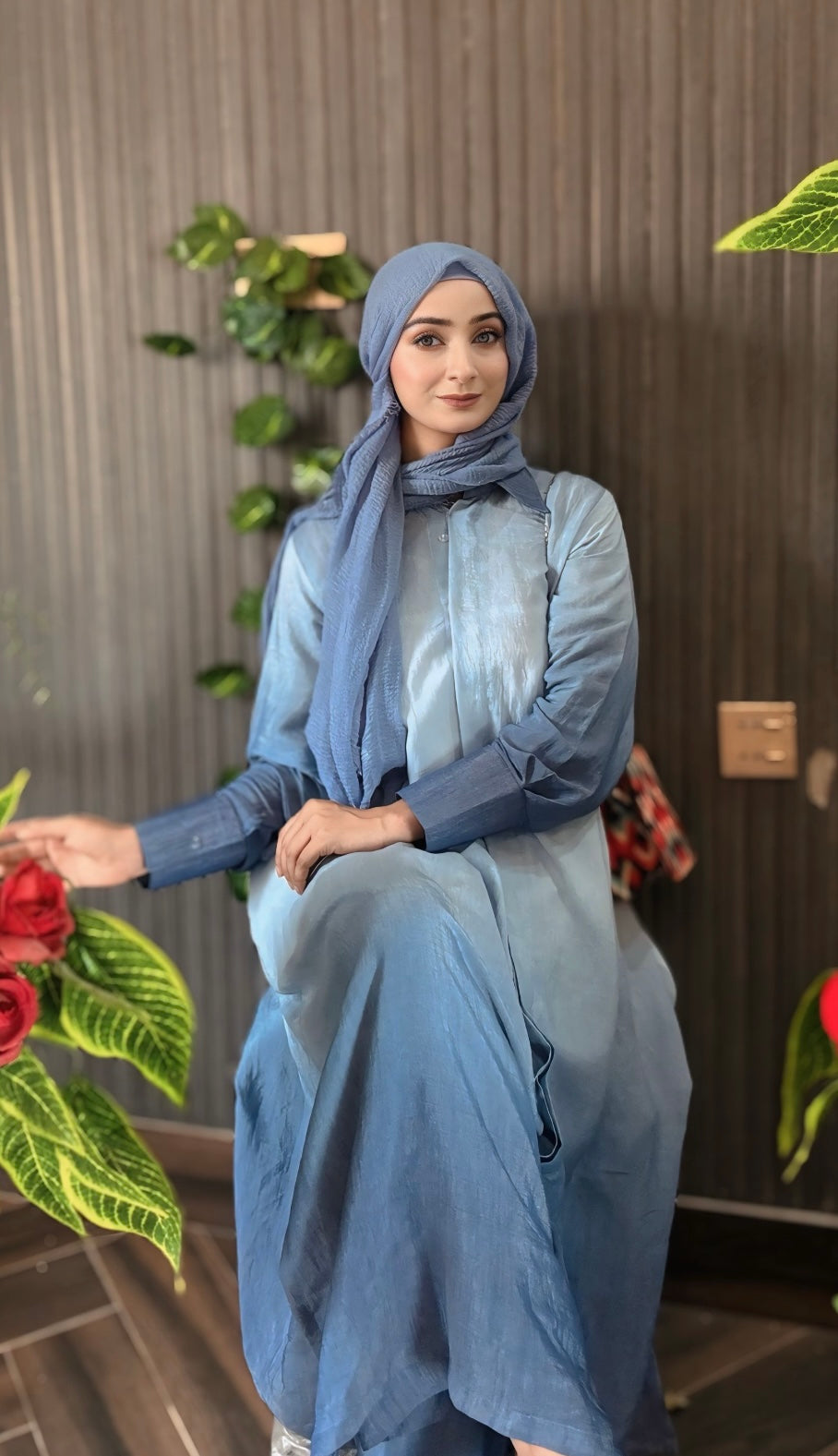 Shaded Blue Co-ords Set - Long