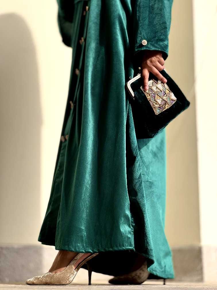 Khudrah Overcoat Abaya With Niqab Set