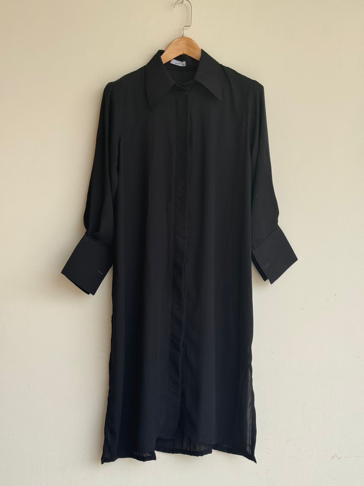 Striped Black Co-ords Set -Long